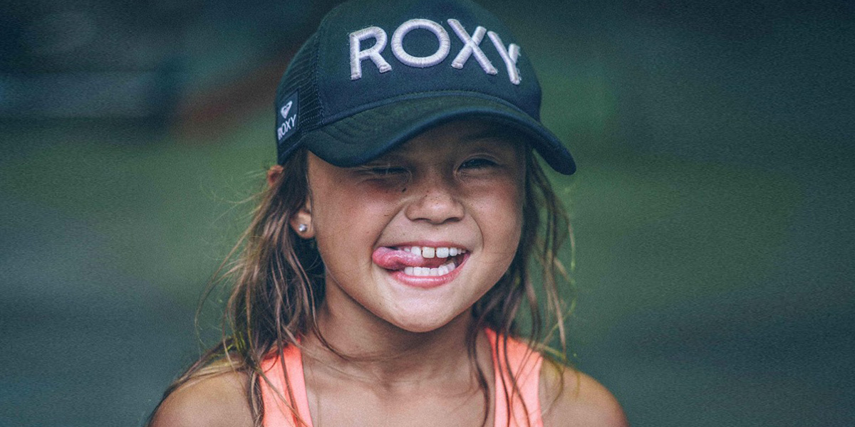 Portrait: 9 Years Old Professional Skater Girl Sky Brown 